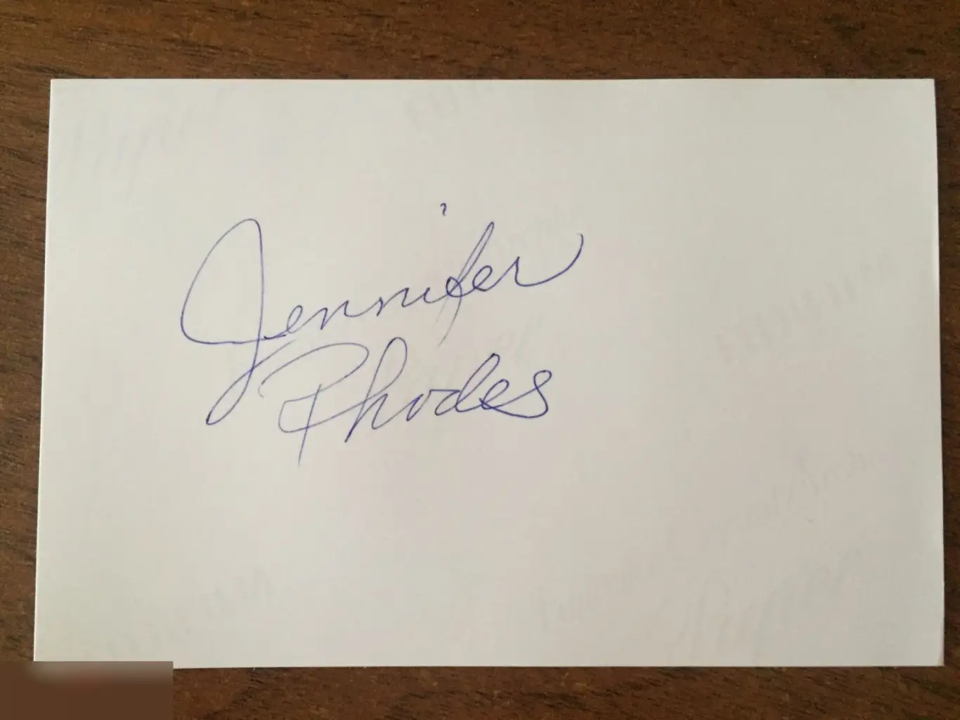 Дженнифер Родс автограф на фото Зачарованные 1