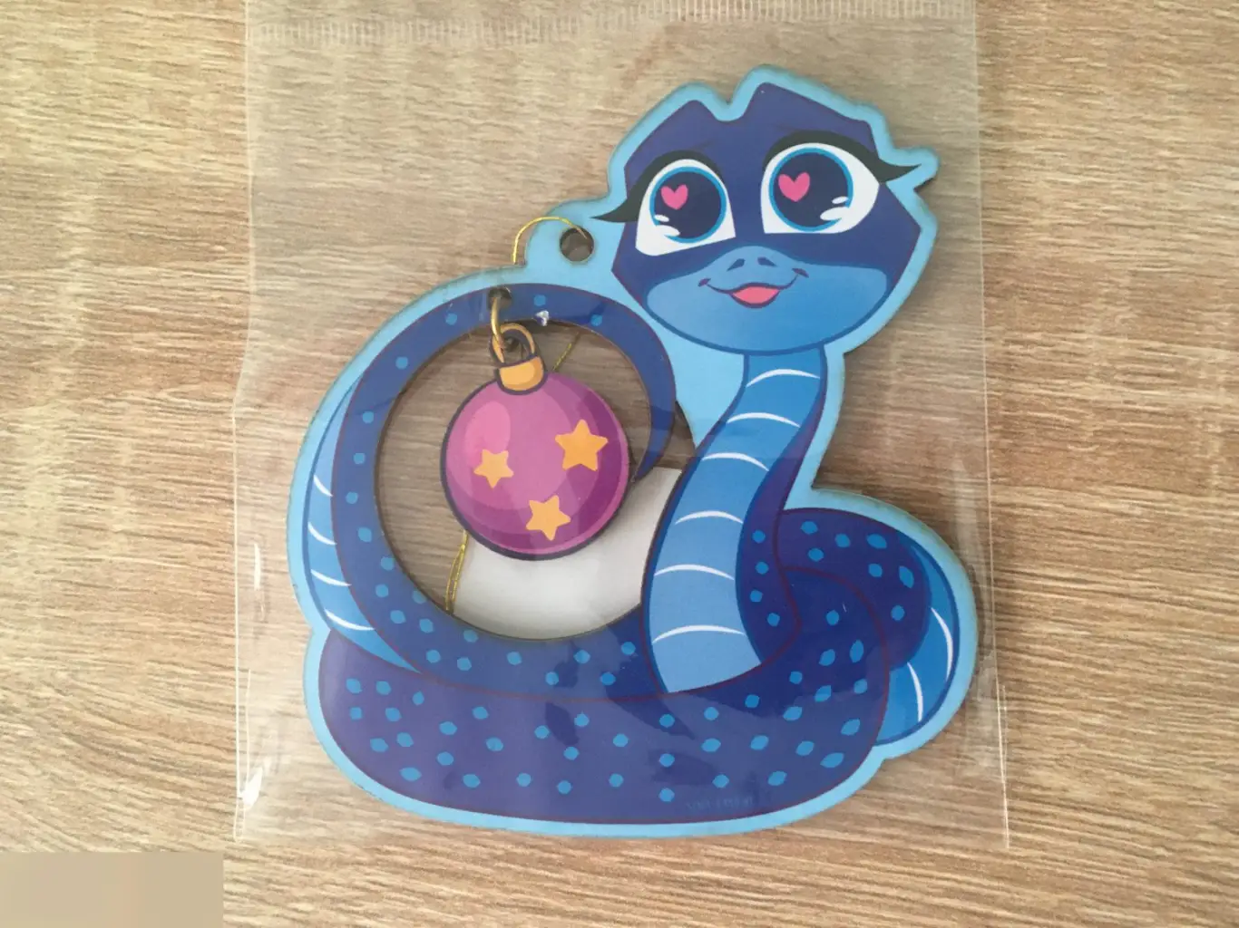 Змейка новогодняя подвеска ёлочная игрушка дерево