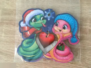 Сердечко новогодняя подвеска ёлочная игрушка дерево