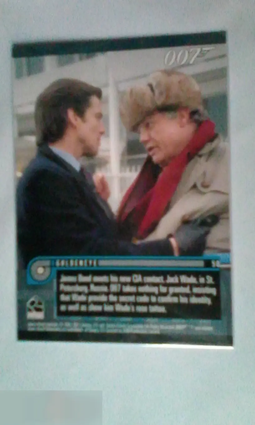 Джуди Денч автограф на карточке Джеймс Бонд Золотой глаз 1