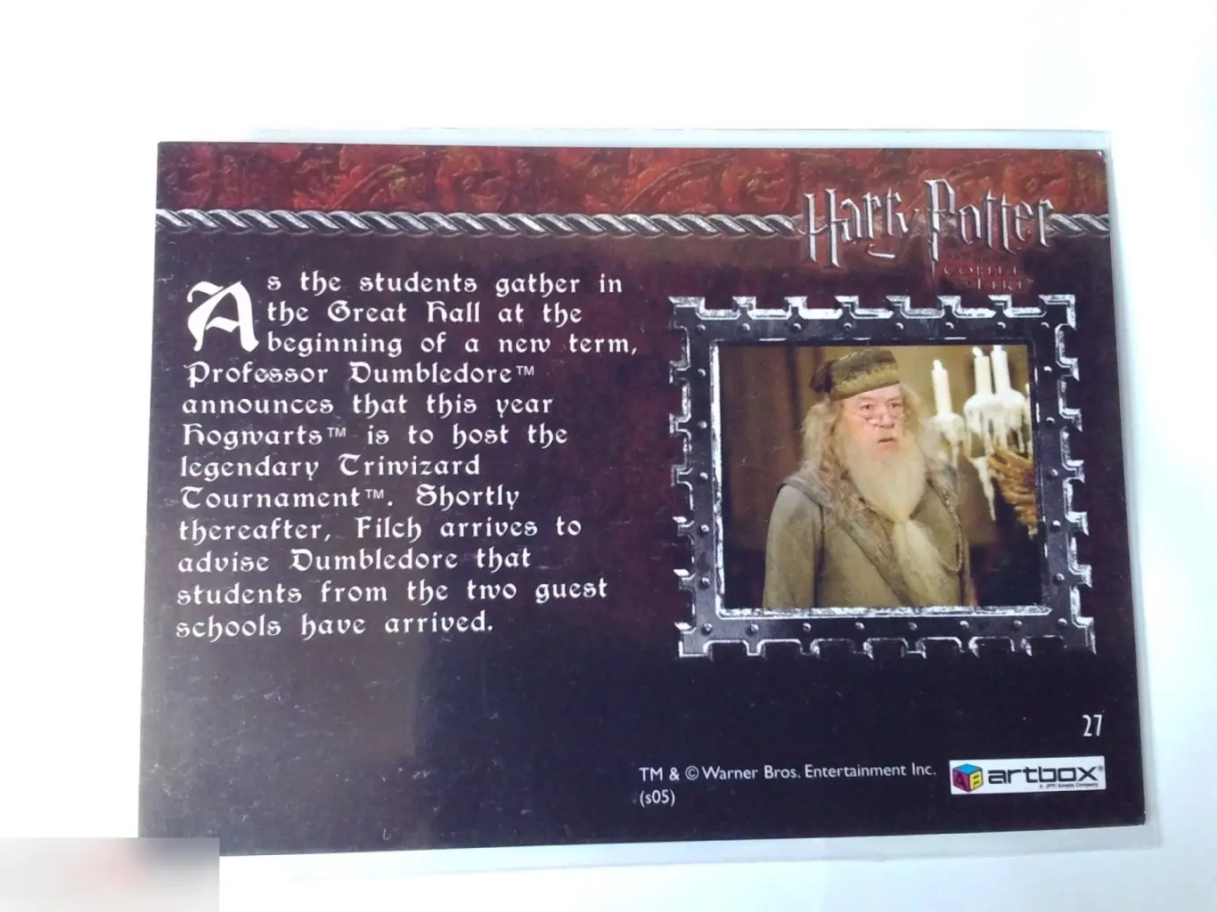 Дэвид Брэдли автограф на карточке Гарри Поттер 1