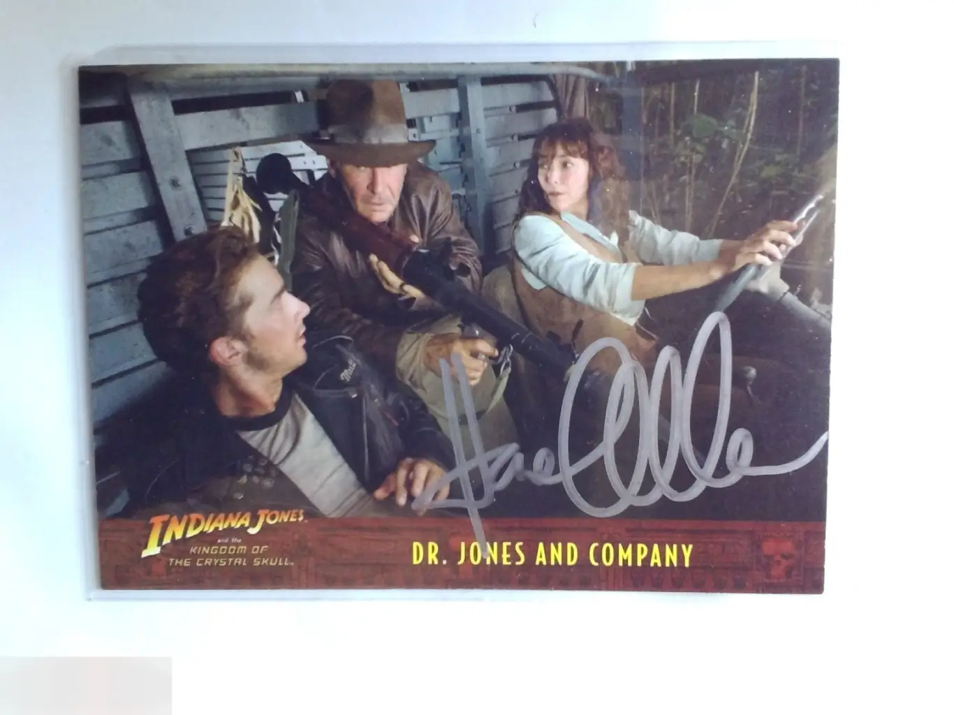Карен Аллен автограф на карточке Индиана Джонс
