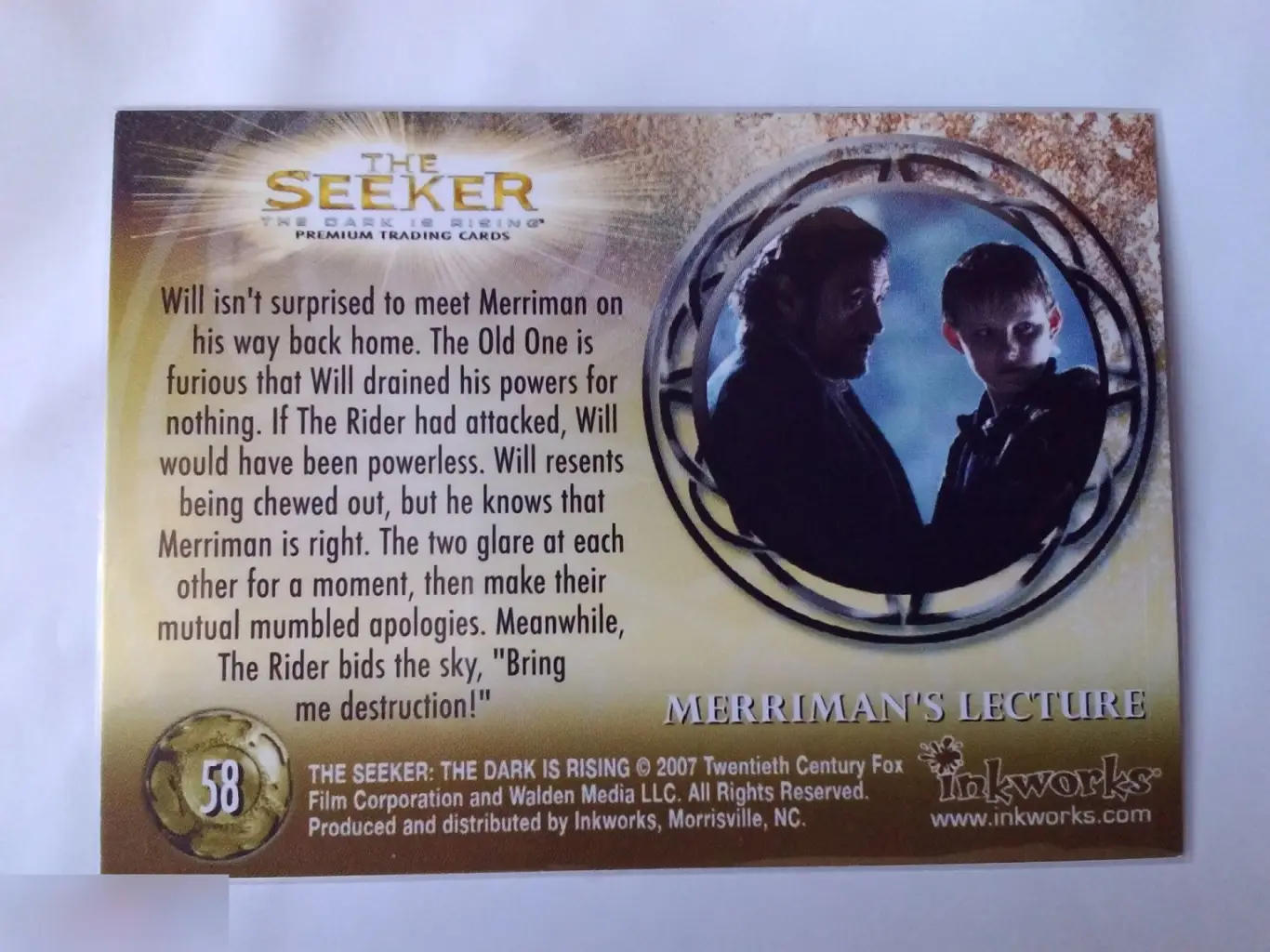 Иэн Макшейн автограф на карточке 1