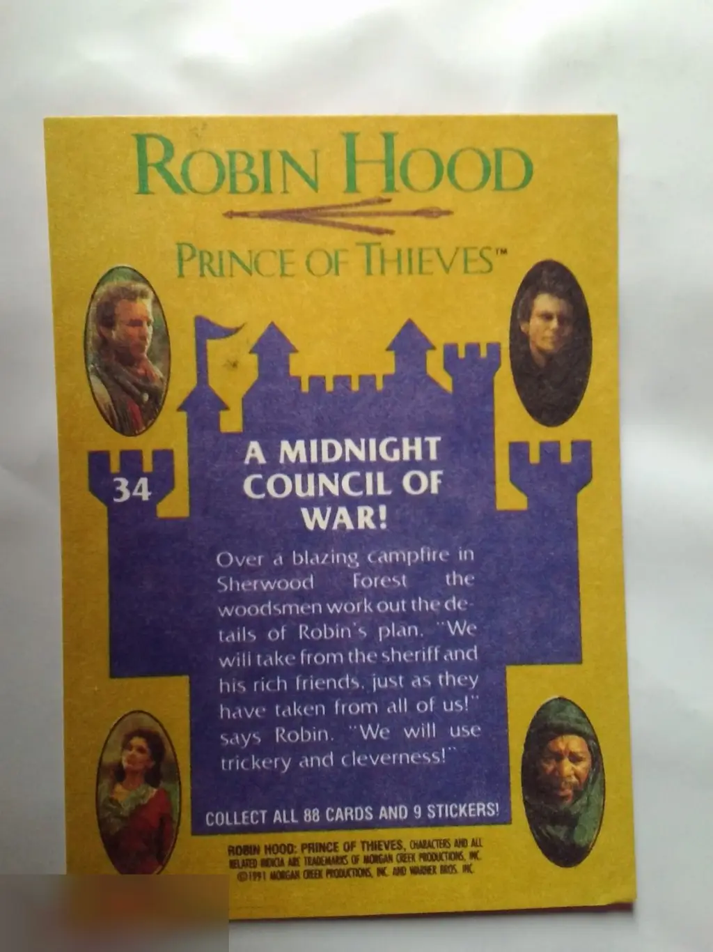 Кевин Рейнольдс автограф на карточке Робин Гуд: Принц воров 1