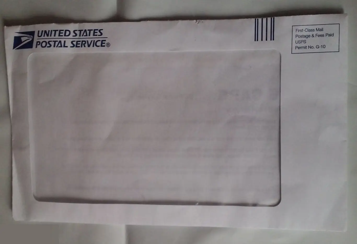 United States Postal Service прошедший почту конверт We Care США