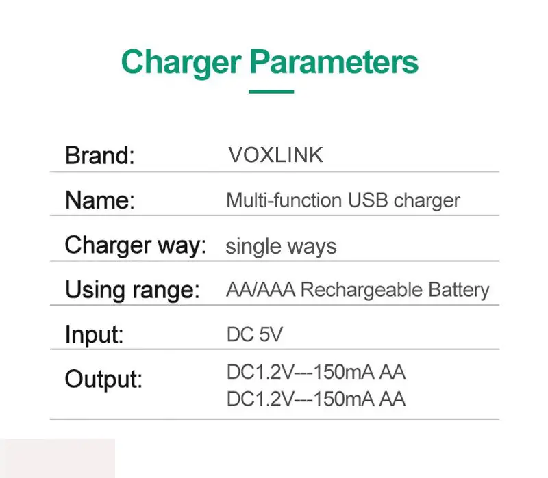 Зарядное устройство для аккумуляторов AA и AAA без контроллера заряда 2
