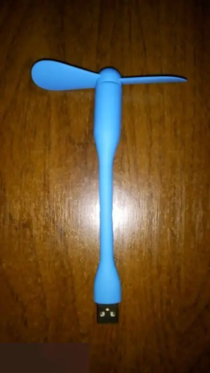 USB вентилятор синий 1