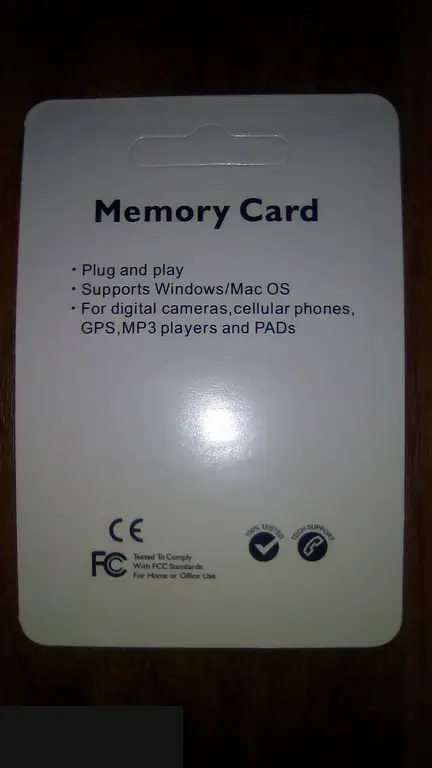 Карта памяти LEVO 32Gb MicroSD новая реальный размер 1