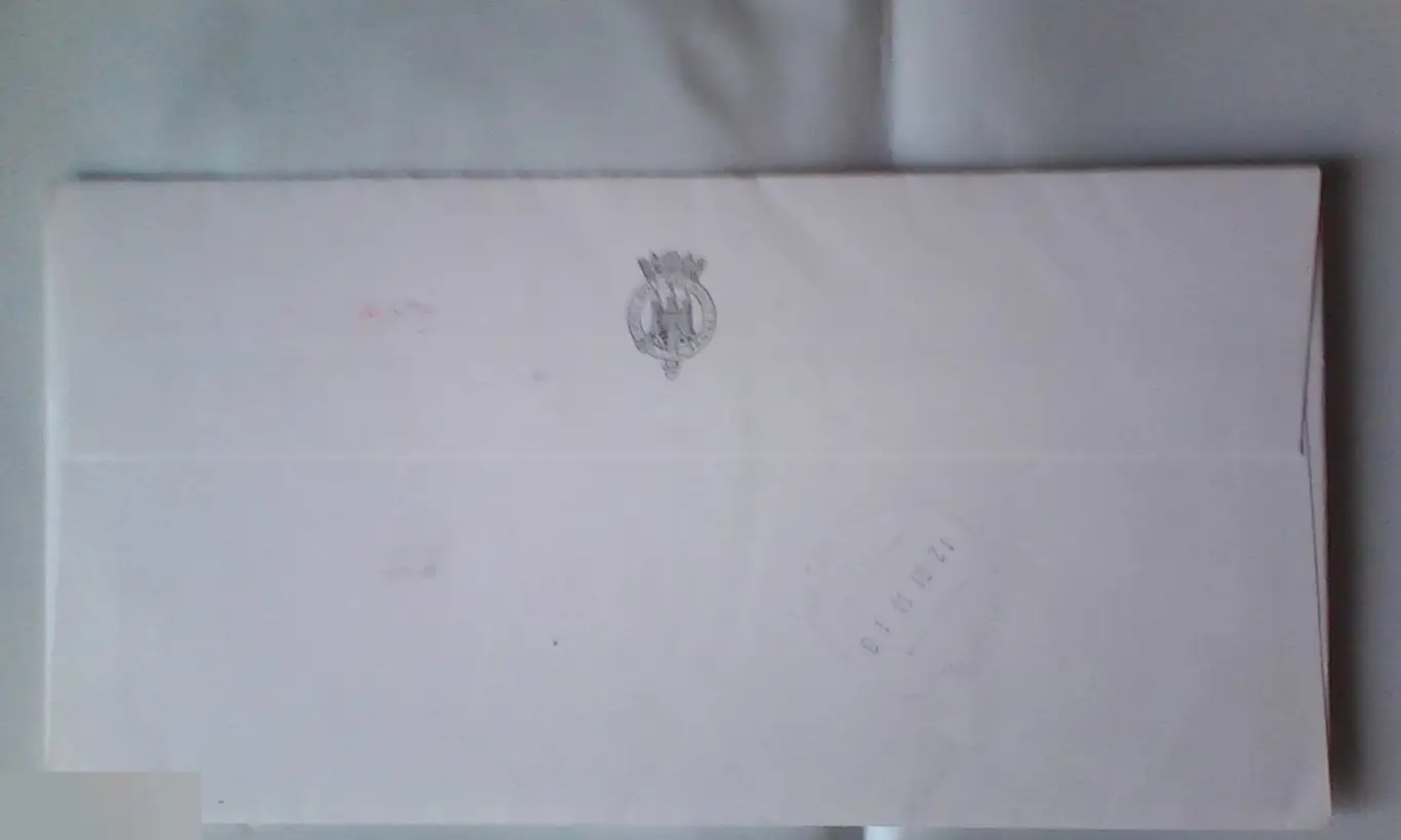 Конверт и письмо из Букингемского дворца 21.12.17 Филипп, герцог Эдинбургский 2