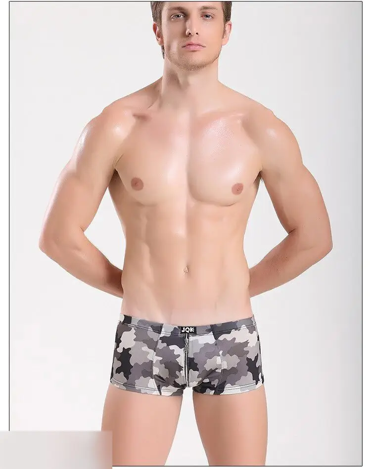 Трусы-боксеры серые мужские с молнией спереди и сзади и подкладкой размер XL 1