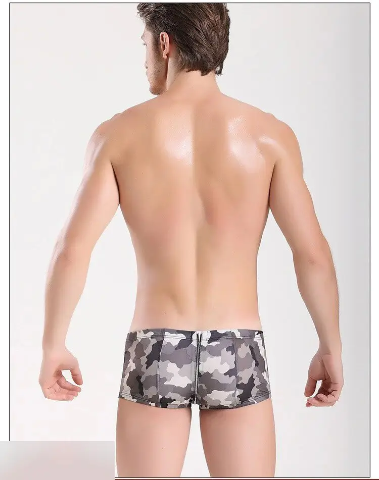 Трусы-боксеры серые мужские с молнией спереди и сзади и подкладкой размер XL 2