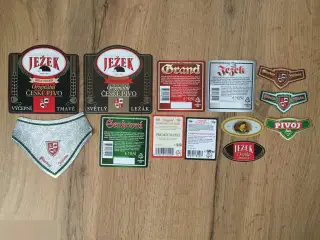 Jezek Чехия пивные этикетки 13 штук