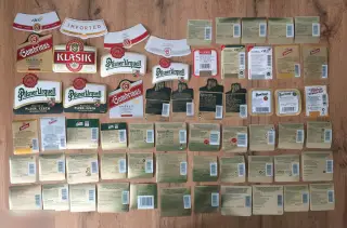 Pilsner Urquell Чехия пивные этикетки 61 штука