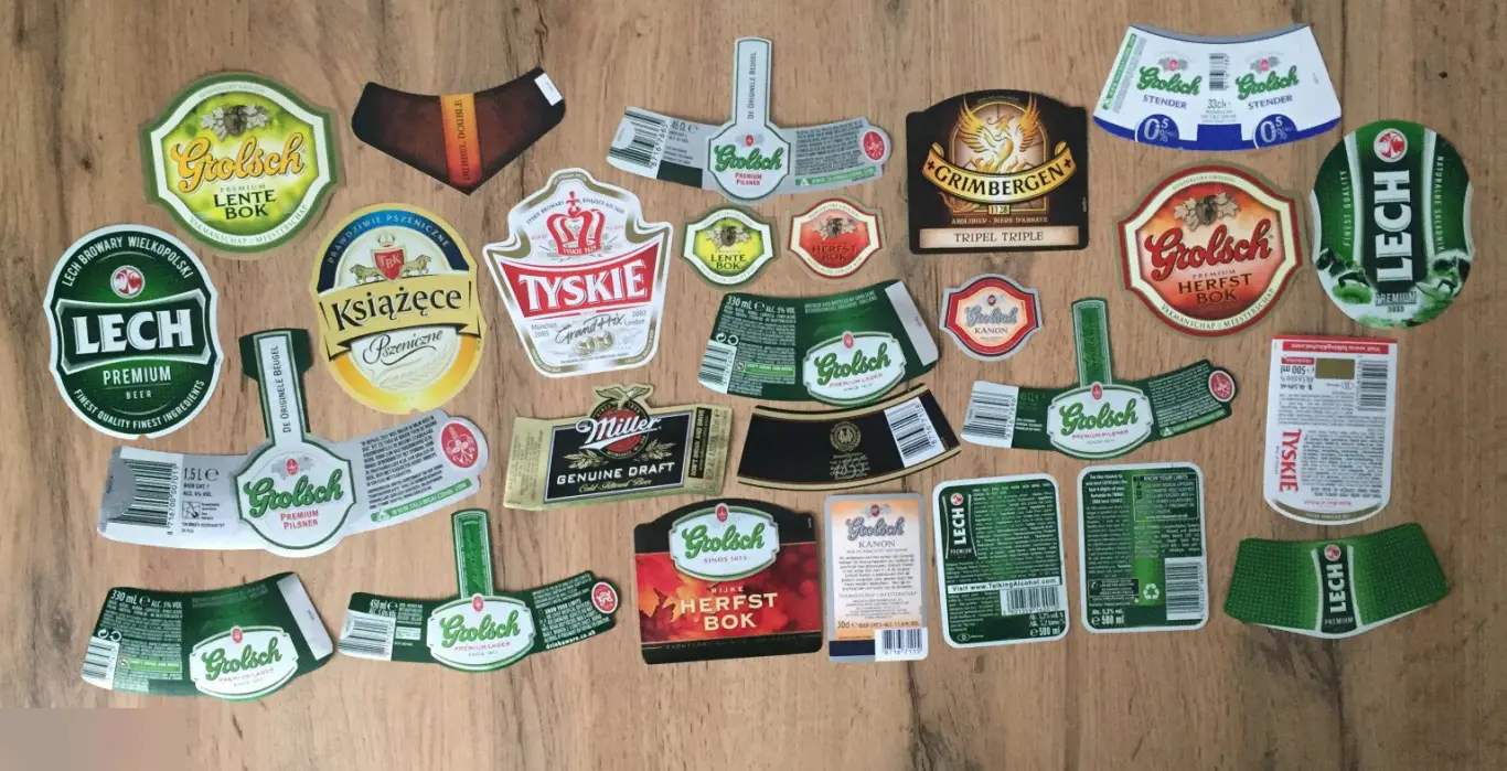 Разные пивные этикетки 26 штук