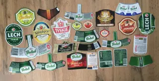 Разные пивные этикетки 26 штук