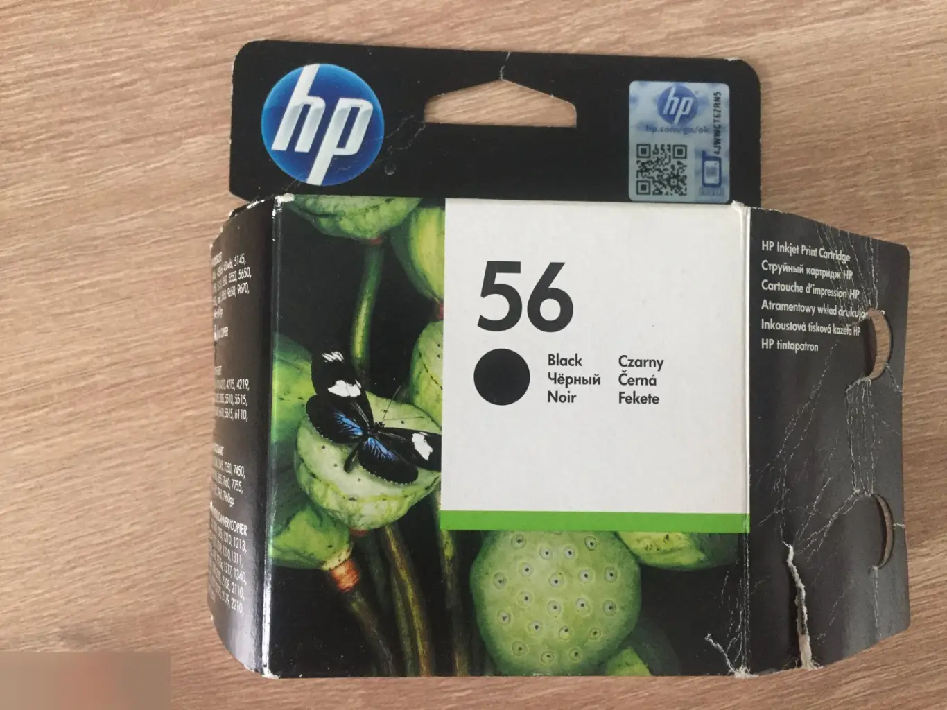 HP 56 черный струйный картридж открытый (состояние неизвестно)