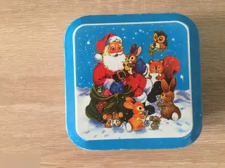 С Новым Годом! Металлическая баночка коробочка 2000-е