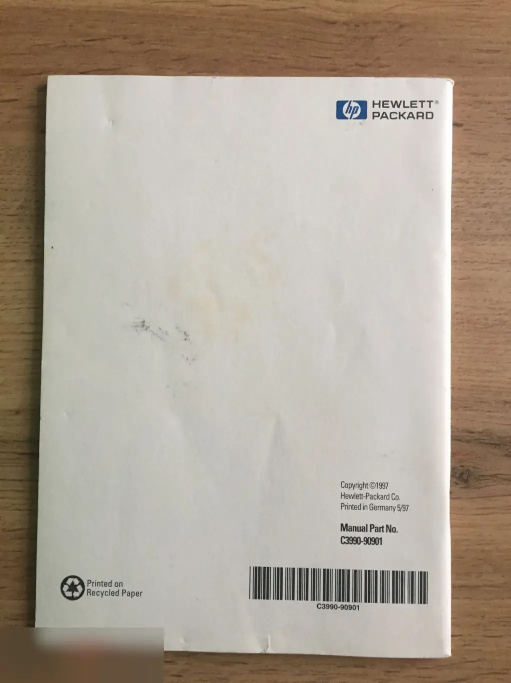 HP LaserJet 6L Printer User's Manual 1997 инструкция к принтеру 1