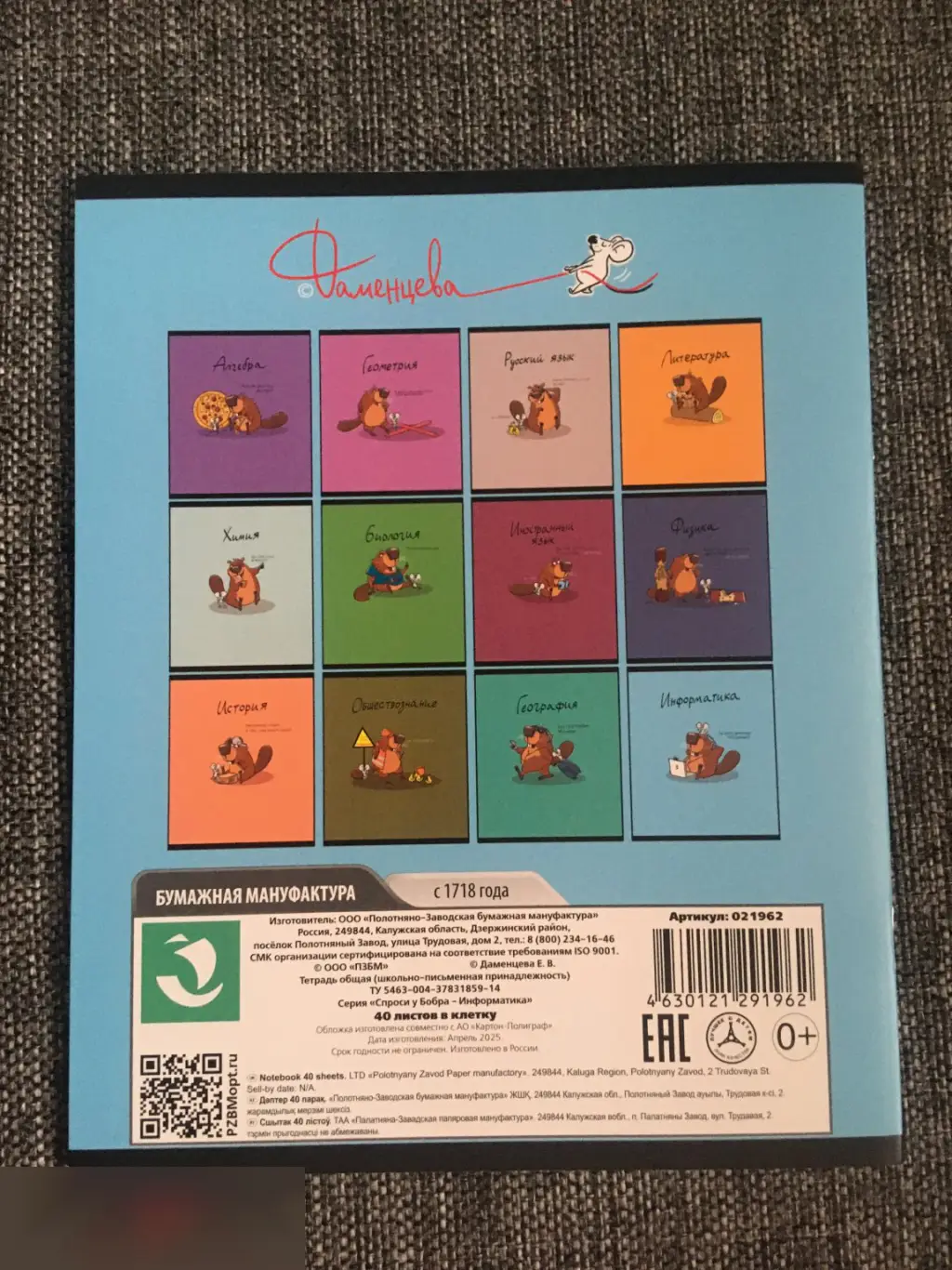 Информатика. За меня домашку ИИ сделает тетрадь 40 листов A5 клетка 1