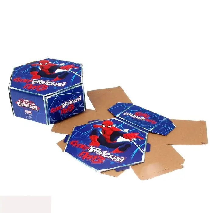 Коробка подарочная Супергеройский приз Человек-Паук 23х20х9 см 1