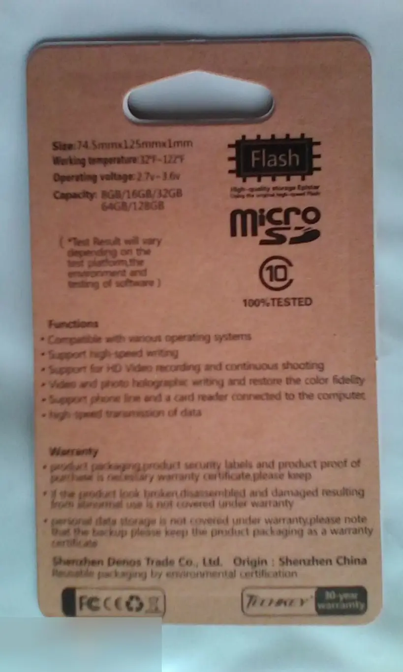 Карта памяти TECHKEY 32Gb MicroSD Class 10 новая 1