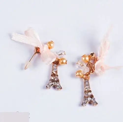 Серьги Эйфелева башня