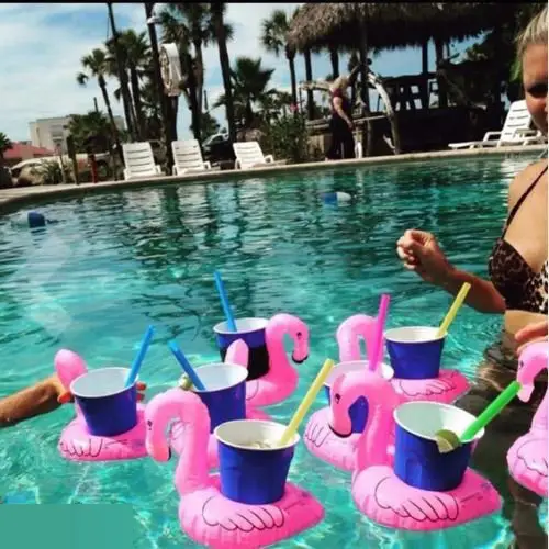 Надувная подставка-фламинго