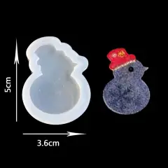 Силиконовая формочка снеговик