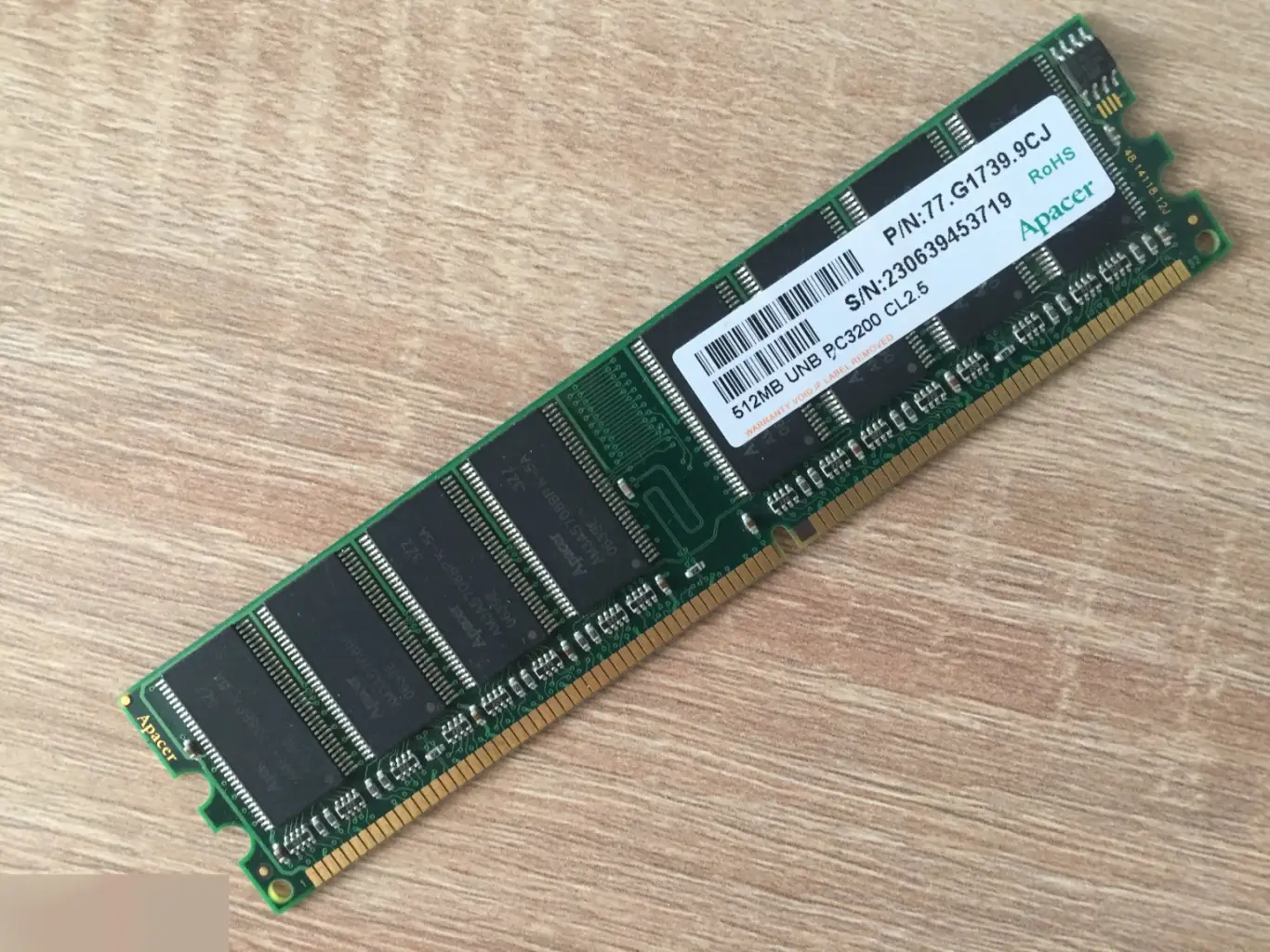 Модуль памяти Apacer DDR PC3200 512MB