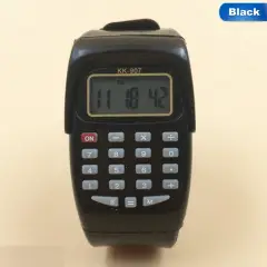 Часы-калькулятор наручные черные