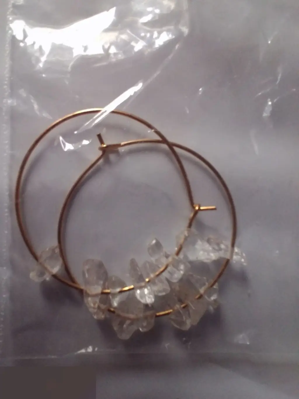 Серьги с кварцем №2