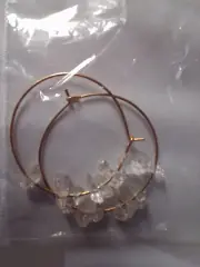 Серьги с кварцем №2