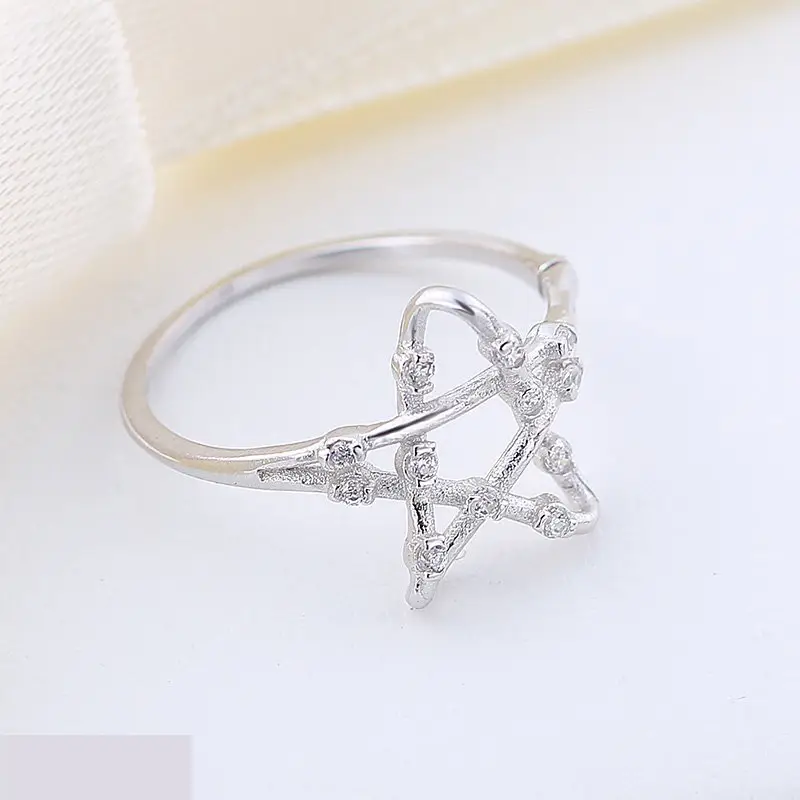 Кольцо регулируемое покрытие серебро 925 1