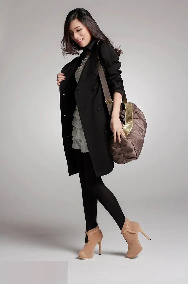 Сумка женская черная полиэстер 1