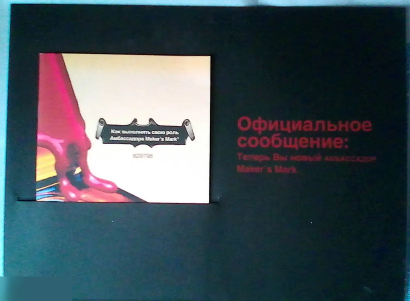 Документы посла Maker's Mark 2009 3