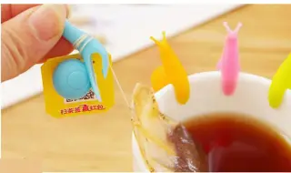 Улитка держатель для чайных пакетиков силиконовая