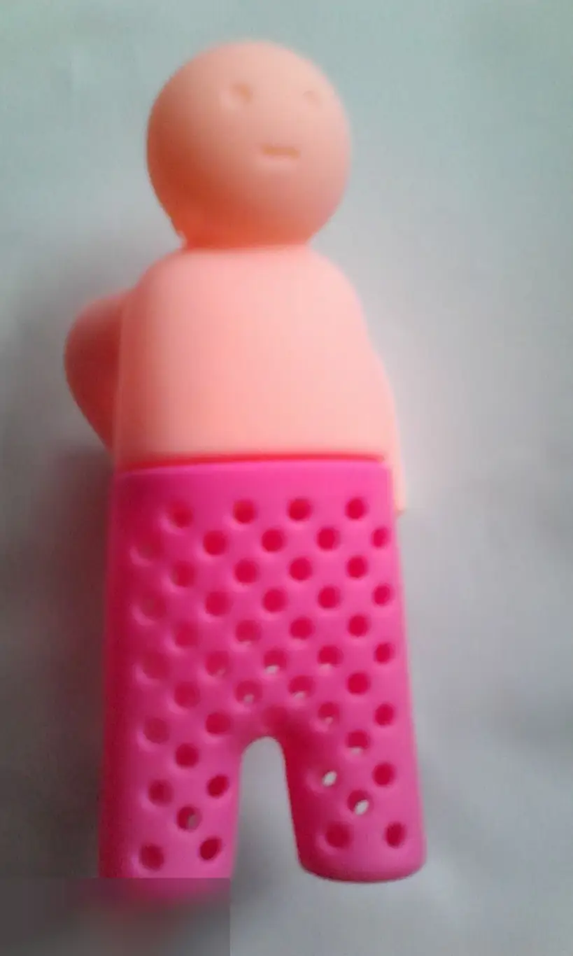 Ситечко для чая человек розовый