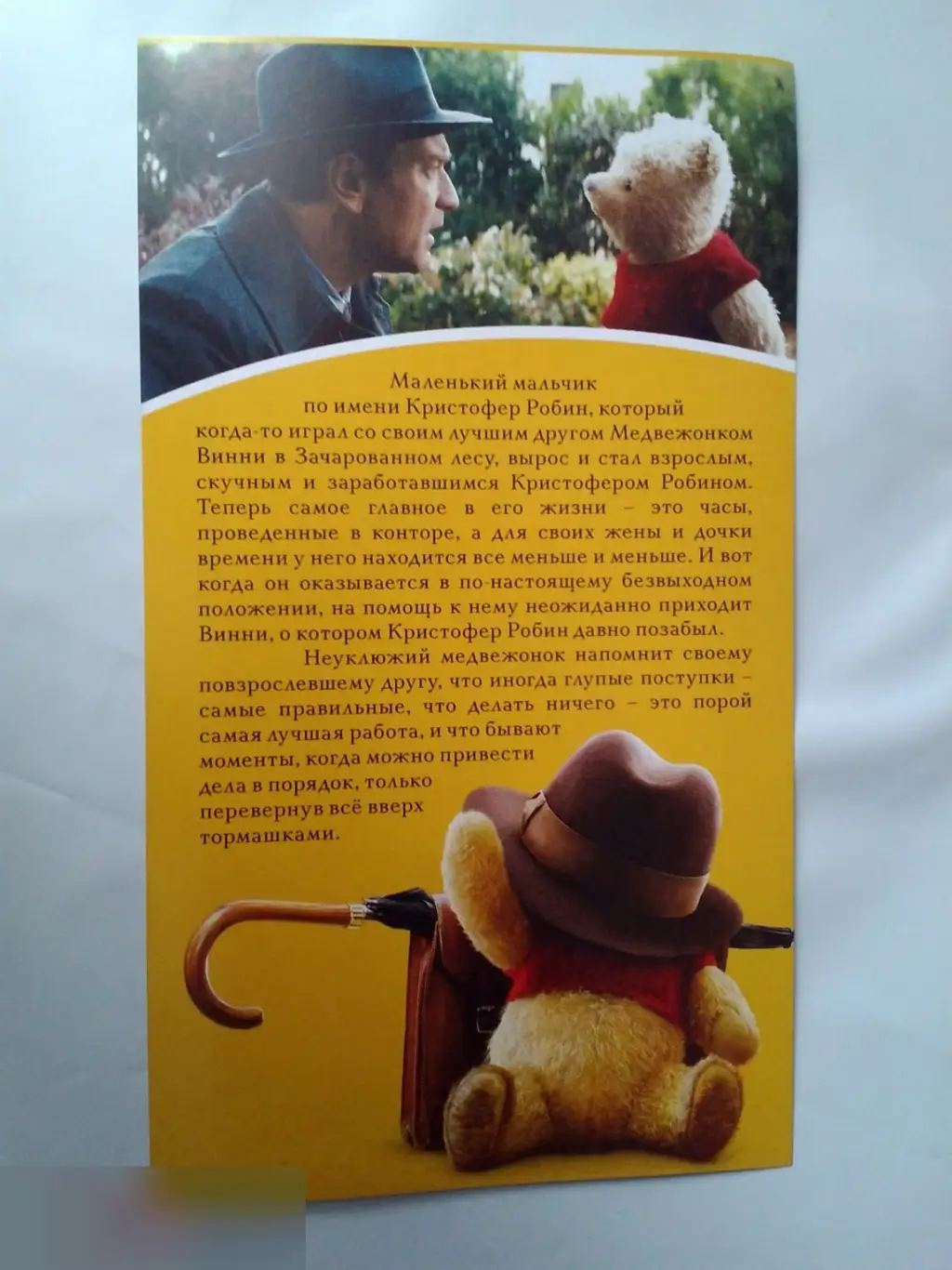 Флаер листовка Кристофер Робин 1