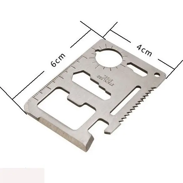 11 в 1 Многофункциональный инструмент нож мультитул кредитная карта кредитка карточка 3