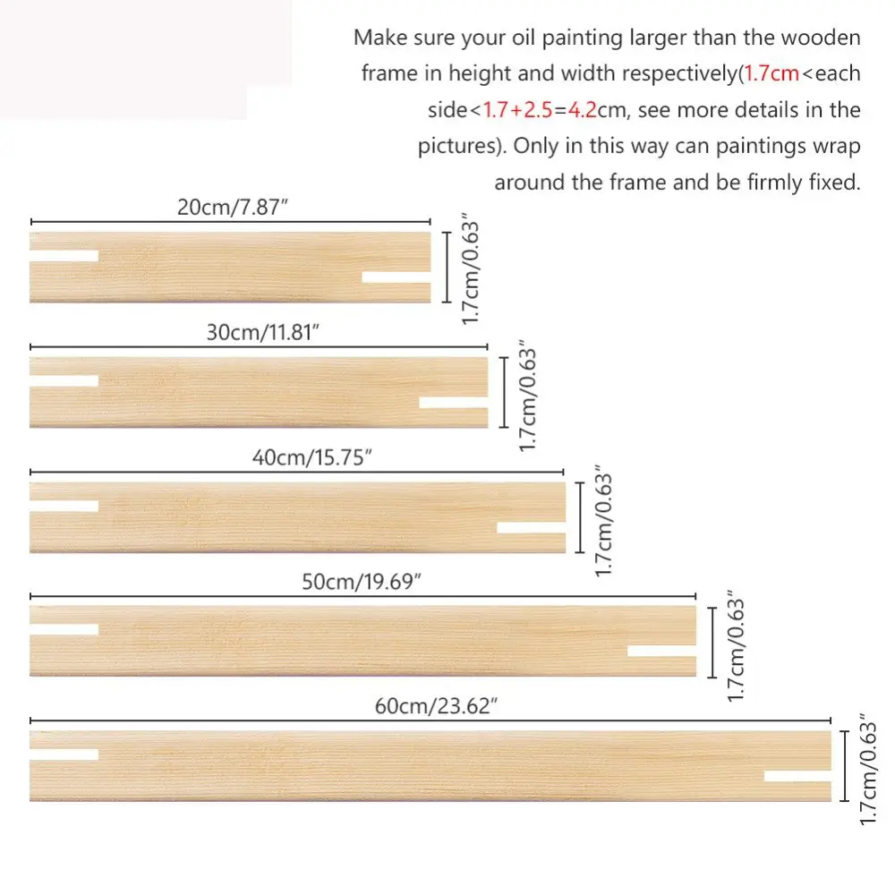 Подрамник деревянный 20х30 см сборный 1
