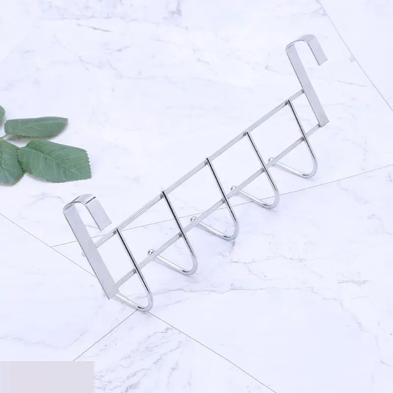 Вешалка стальная с крючками для кухонного шкафчика 1