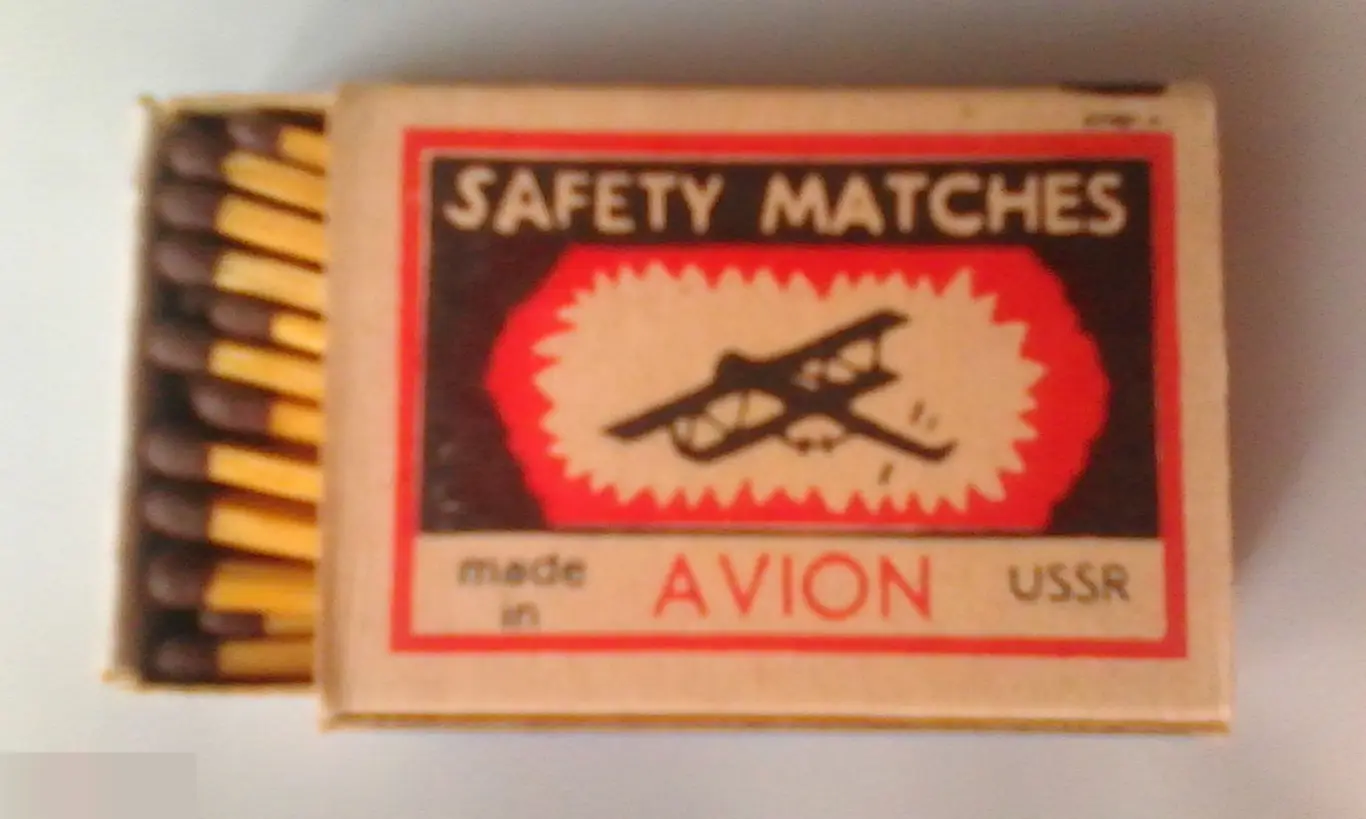 Коробок спичек новый полный СССР Череповец Safety Matches