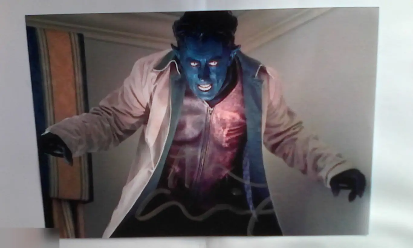 Алан Камминг автограф на фото Люди Икс 2