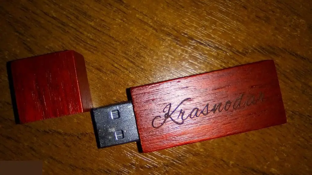64Гб (58,5 Gb) USB 2.0 flash drive деревянная флешка новая реальный размер с гравировкой Krasnodar 1