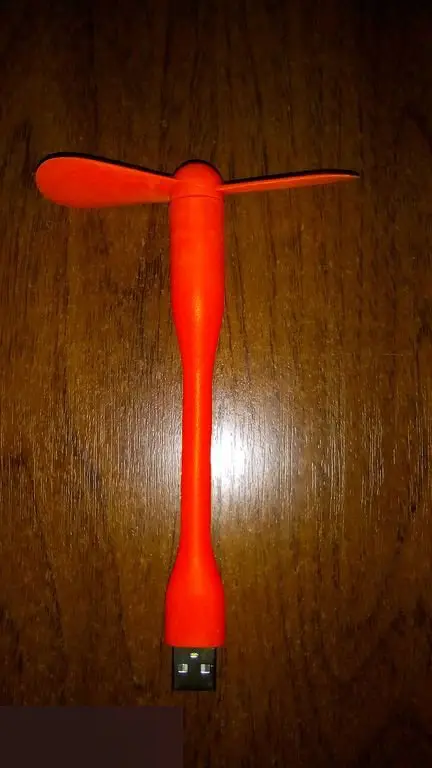 USB вентилятор оранжевый