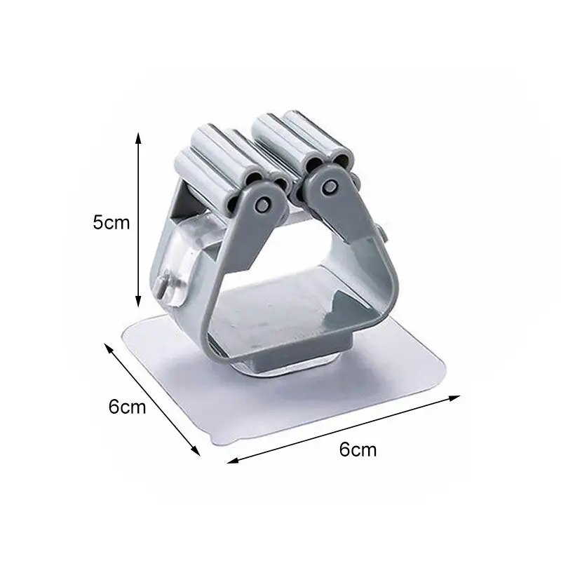 Наклейка-держатель для швабры серый 1
