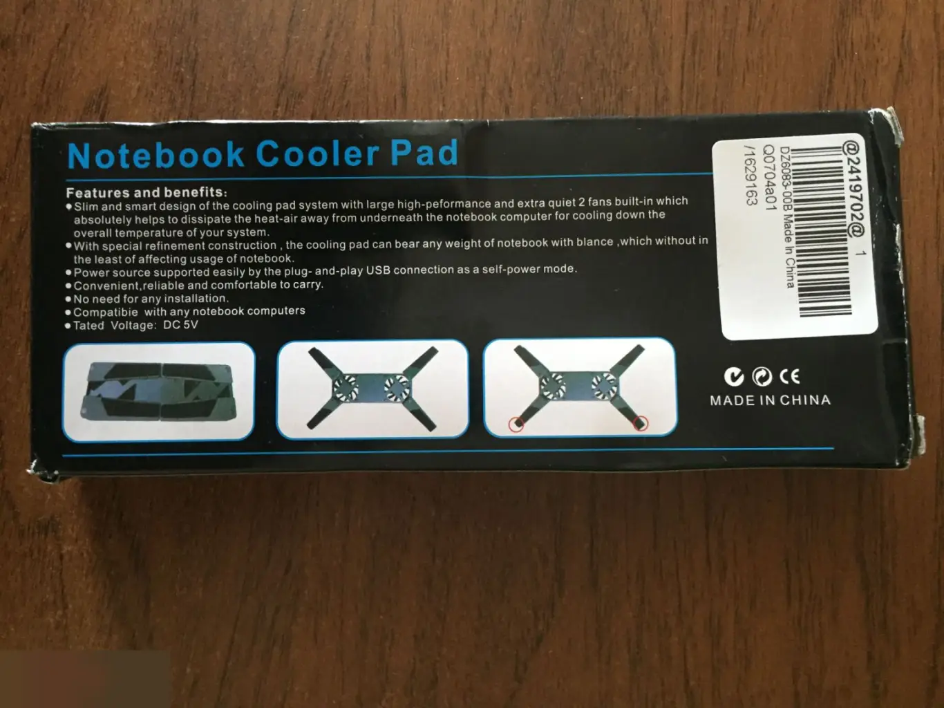 Охлаждающая подставка для ноутбука 1