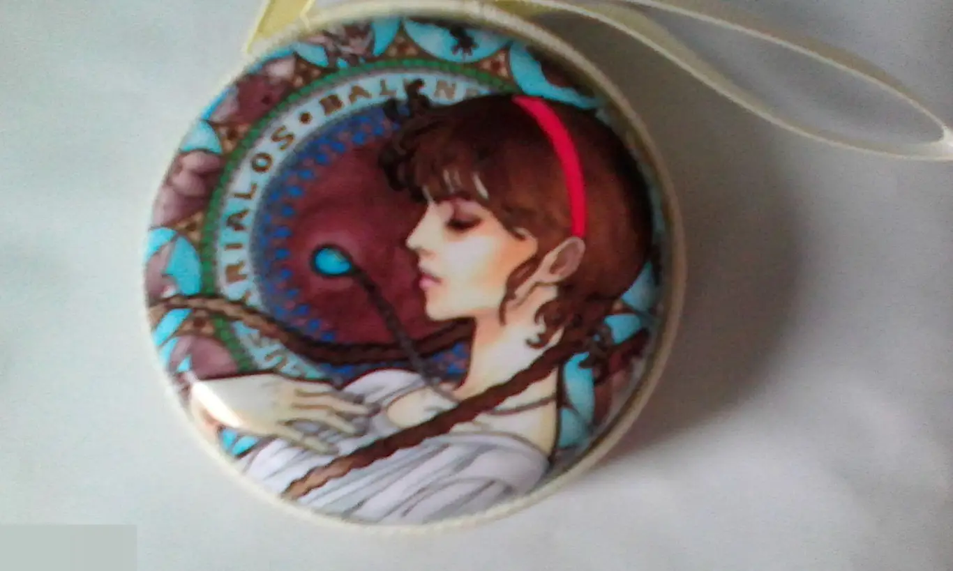 Металлическая круглая коробочка бокс для мелочей таблеток украшений наушников аниме 1