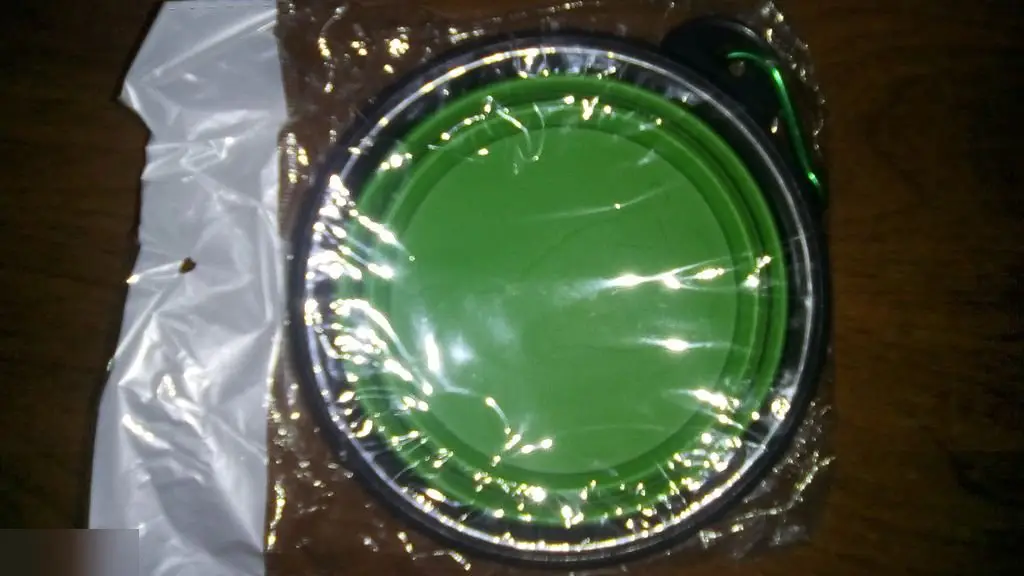 Складная миска силикон пластик 1