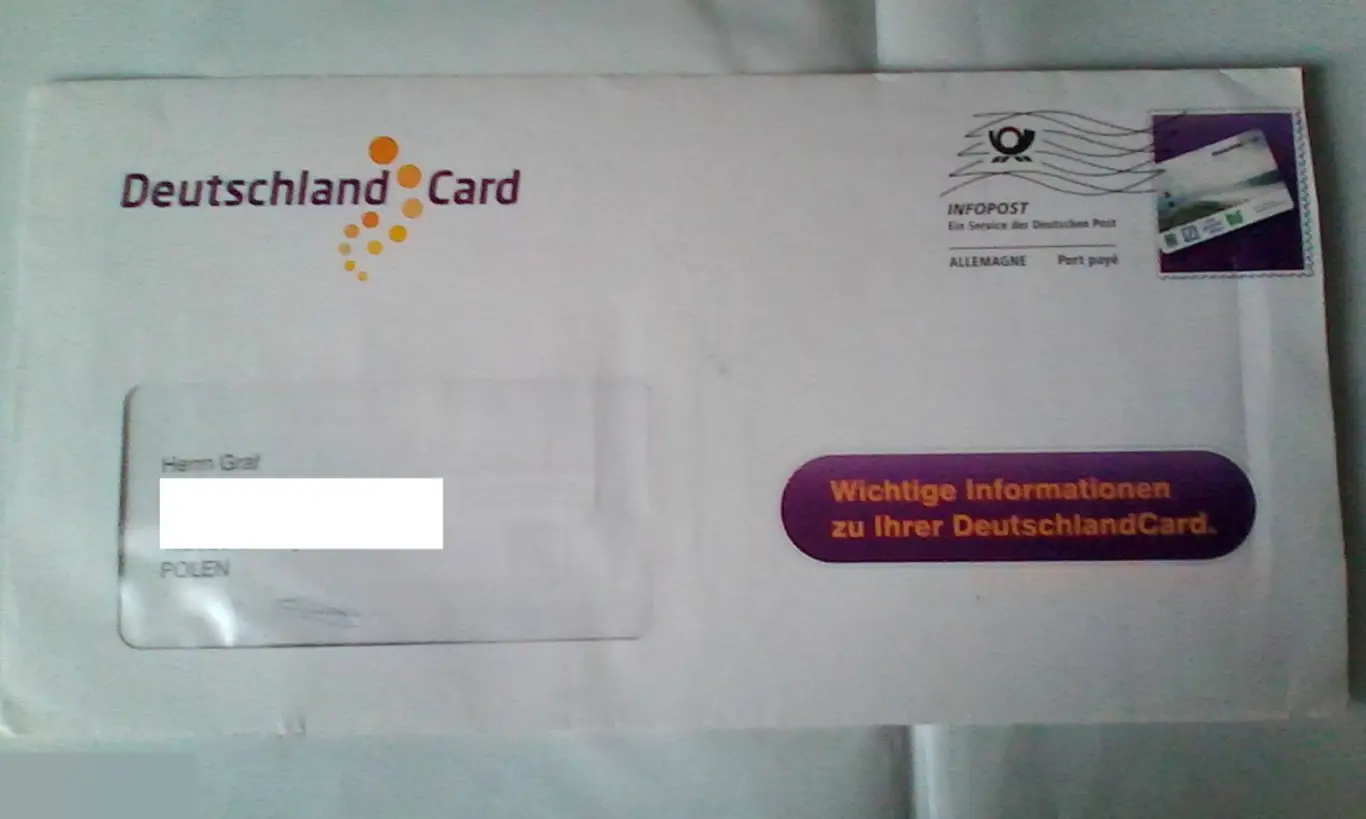 Две Deutschland Card Германия 3